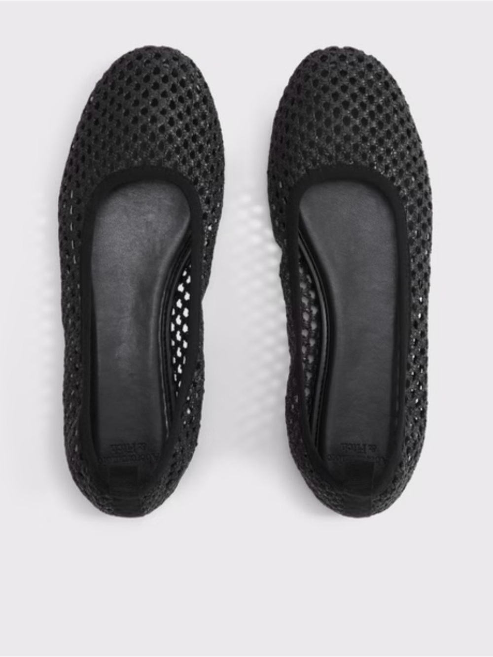 Abercrombie & Fitch Black Mesh Ballet Flats